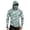 Green, variant on Men's UPF 50+ Cooling Compression Hoodie, Long Sleeve Muscle Rash Guard Fishing Shirt with Integrated Face Mask Lightweight Summer Outdoor Tops