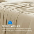 thumbnail image 3 of czcpp-Split King Sheet Set - Premium Ultra-Soft Microfiber Bed Sheets - Incredible Softness - Deep Pocket - Bedding Sheets & Pillowcases (Split King, Linen), 3 of 4
