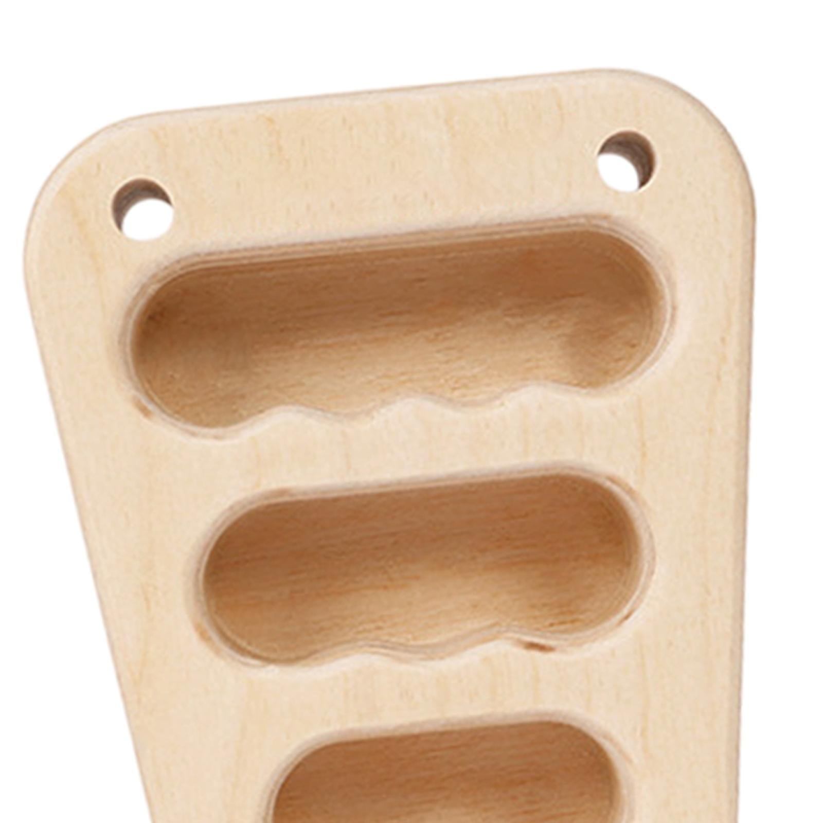 figatia 2 Pieces Wooden Rock Climbing Holds for Climbers Upper Body Workouts Training Board for Doorway Athletes