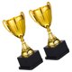 thumbnail image 1 of IDEANATEGRATE 2Ud Trofeos Dorados Pequeños De Plástico Para Y Premiación Con Base Estable, 1 of 7