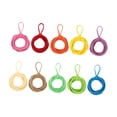 thumbnail image 2 of Abbracc Weaving Loom Loops Multi Colored for Coasters Ornaments Heat Insulation Pads 10 Colors 120pcs, 2 of 9