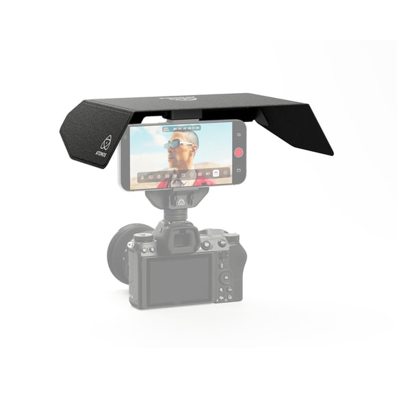 Teléfono Sunhood Atomos Ninja con visera de fibra de vidrio laminada