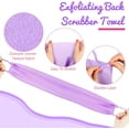 thumbnail image 2 of 2Pcs Back Scrubber for Shower Exfoliating Washcloth Back Cloth Body Extended Length Scrubber Towel Nylon Exfoliating Stretchable Pull Strap Wash Cloth for Bath Body Scrub Washcloth, 2 of 6