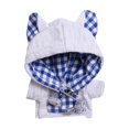 thumbnail image 3 of Ropa para muñecas de 15/17 cm perfke sudadera con capucha suave accesorios para fotos disfraz Gris, 3 of 9