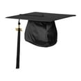 thumbnail image 3 of Endea Graduation Shiny Black Graduation Cap  Tassel, 3 of 11
