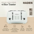 thumbnail image 2 of Haden Heritage 4-Slice Wide Slot Toaster, Ivory - 75013, 2 of 9