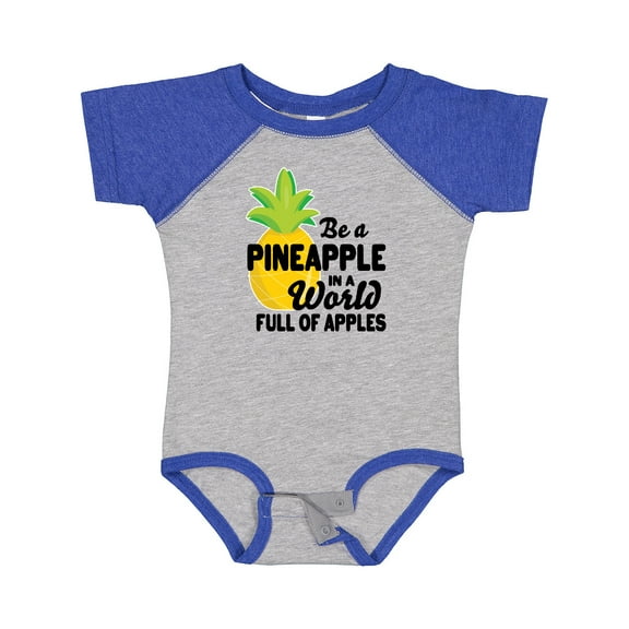 Inktastic Be a Pineapple in a World Full of Apples Boys or Girls Baby Bodysuit