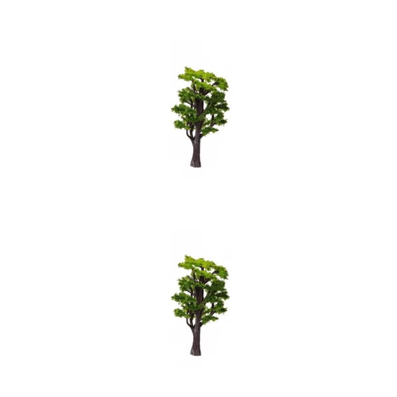 Naiovety Paisaje de plantas de árboles artificiales en miniatura, ornamento de paisaje, modelo de construcción, diseño de ferrocarril, Type1 NO1