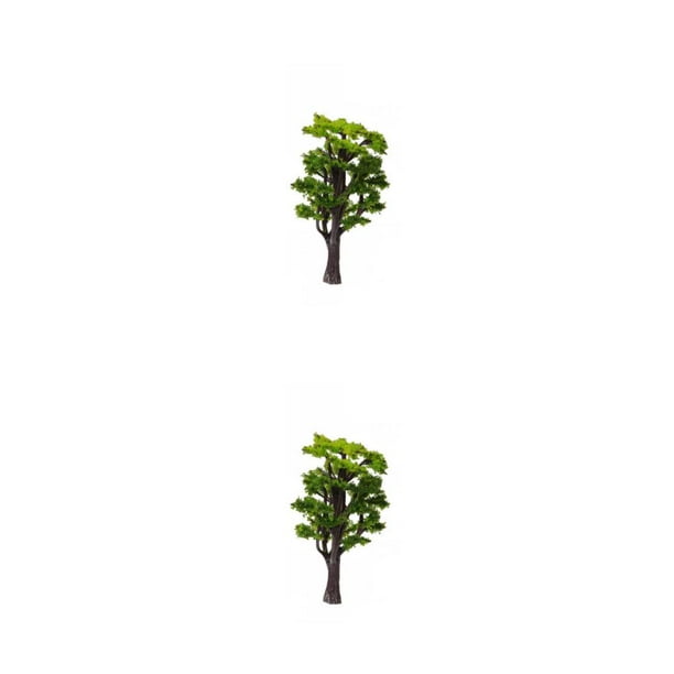 Naiovety Paisaje de plantas de árboles artificiales en miniatura, ornamento de paisaje, modelo de construcción, diseño de ferrocarril, Type1 NO1