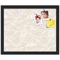 thumbnail image 2 of PinPix 17x14 Custom Cork Bulletin Board Sand White Poster Board Has a Fabric Style Canvas Finish, Framed in Sand White, by ArtToFrames (PinPix-1875), 2 of 5