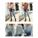 thumbnail image 4 of Jerséis de punto para mujer, cuello en V, cordón, manga larga, suéteres cortos informales CACAGOO Camiseta de manga corta, 4 of 7