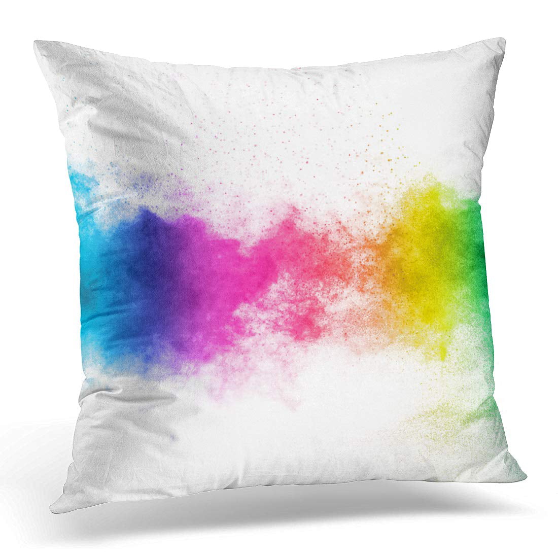 Multicolor 16x16 Blue Cloudy Throw Pillow
