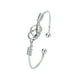 thumbnail image 2 of Pulsera de plata ajustable, accesorios de boda, joyería para mujer y niña, para regalo, para uso diario, 2 of 8