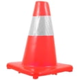 thumbnail image 1 of OULII Traffic Signal Cones Traffic Cone Fluorescent Orange PVC for General Public 1Pcs, 1 of 8