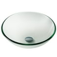 thumbnail image 2 of KRAUS Round Clear Glass Vessel Bathroom Sink, 16 1/2 inch, 2 of 8