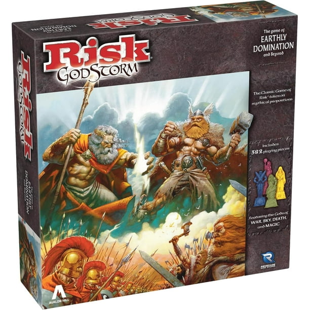 Renegade Game Studios: Risk: Godstorm - Command 5 Ancient Cultures! War Strategy Board Game, Rules for Godstorm & Classic Risk, Ages 10+, 2-5 Players