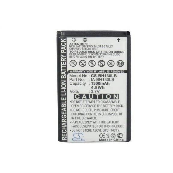 1300mAh BPBH130LB IA-BH130LB IA-LH130LB Battery for Samsung HMX-U20 HMX-W350 HMX-W200TP C14