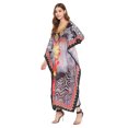 thumbnail image 4 of Robe Kaftan Longue Décontractée Ample à Manches Kimono pour Femmes Grande Taille, Tenue de Villégiature, Robe de Soirée, Fête, Été, Plage, Couvre-Maillot, 4 of 6