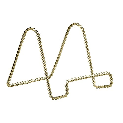 TRI-PAR INTL INC Easel, For Book, Pictures & Plates, Twisted Brass, 3-In. 23-1243