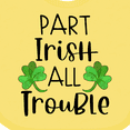 thumbnail image 4 of Inktastic Part Irish All Trouble St. Patrick's Day with Green Clovers Boys or Girls Baby Bib, 4 of 4