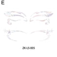 thumbnail image 4 of For Silver Face Sticker Waterproof Self Adhesive Makeup Decal Sticker Temporary Sticker Eyes, 4 of 8