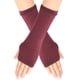 thumbnail image 4 of Guantes sin dedos de brazo de punto de invierno invierno cálido mujeres guantes sólidos suaves oso de fresa Hogar, 4 of 6