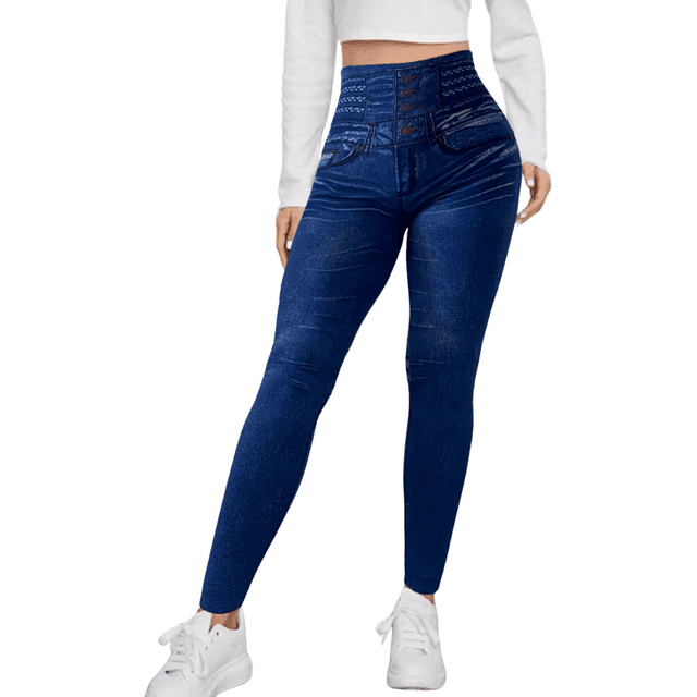 Leggings de Mujer Estilo Mezclilla Unitalla Comodidad y Estilo en Leggins