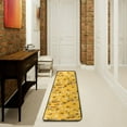 thumbnail image 3 of SKYSONIC 2'X6' Bee Butterfly Flower Runner Rug with Rubber Backing, Yellow Branch Non Slip Entryway Rug Runner Washable Soft Area Rug Carpet for Hallway Bedroom Kitchen Decor, 3 of 6