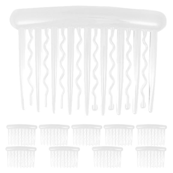 LOLIPPYY 10-Pack Clear Plastic French Hair Pins for Bridal, Wedding, and Everyday Hair Styling Accessories