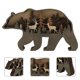 thumbnail image 4 of Artware de madera de Navidad, regalo de Navidad creativo de animales del bosque de América del Norte, 1 ud. kaili Sencillez, 4 of 4