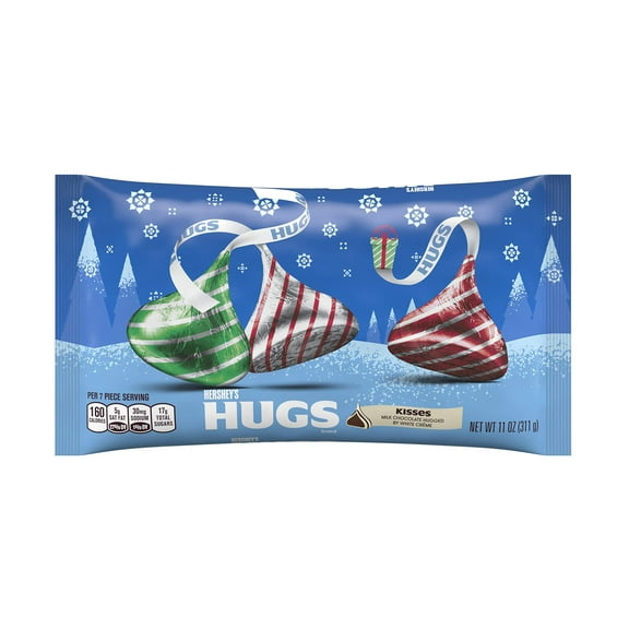 Hershey's Kisses Hugs Bag Christmas, 11 oz