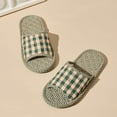thumbnail image 4 of Aueoeo Womens House Cloth Slippers Summer Open Toe Indoor Shoe Casual Bedroom Lightweight Silent Slippers, 4 of 5