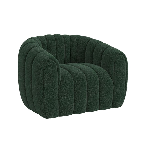 Picket House Furnishings Stacy Swivel Chair in Ching Hunter Green