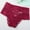 Wine, variant on SCSAlgin Women's Sheer Lace Brief Criss Cross Bow Panty Ruffle Frill Trim High Waisted Underwear