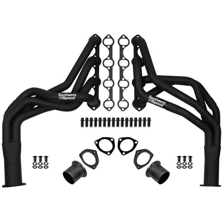 Southwest Speed Black 1979-1993 Ford Mustang Mercury Capri Tuned,Equal Length,Long Tube Headers For Small Block Ford 5.0 Liter 302 Engines