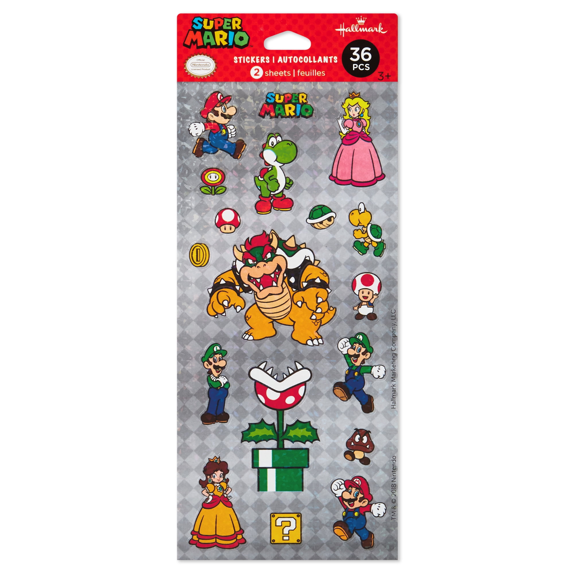 Hallmark Nintendo Stickers (Super Mario), 2 Sheets