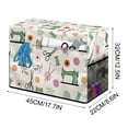 thumbnail image 2 of Floral Sewing Cover Storage Bag Protective Cover for Sewing Machine, Multifunction Storage Pouch, Scratch & Dust Resistant, Lightweight, 1-Piece, 2 of 5