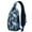 Blue-28, variant on Crossbody Sling Backpack for Women Men Colorful Sharks Shoulder Sling Crossbody Casual Chest Bag for Travel Sports Running Hiking
