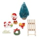 thumbnail image 1 of Set navideño de muebles de casa de muñecas en miniatura a escala 1:12, 1 of 2