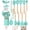 Green, variant on Silicone Kitchen Utensils Set with Holder, Wooden Handles