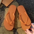 thumbnail image 2 of Slippers for Women,Comfortable Slippers With Thong Design For Beach And Casual Wear Easy On Flat Sandals For Summer,Womens Slippers,Orange,8, 2 of 5