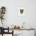 thumbnail image 3 of Stupell Industries Contemporary Glimmer Cherry on Green Stripes White Framed Giclee Art, 11 x 14, by LISH Creative, 3 of 8