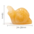 thumbnail image 5 of Hariumiu Engraved Ornament Faux Agate Stone Snail Figurines Miniature Carving Model Landscaping Ornament Snail Statue Craft Art Decoration for Bedroom Room Bar, 5 of 8