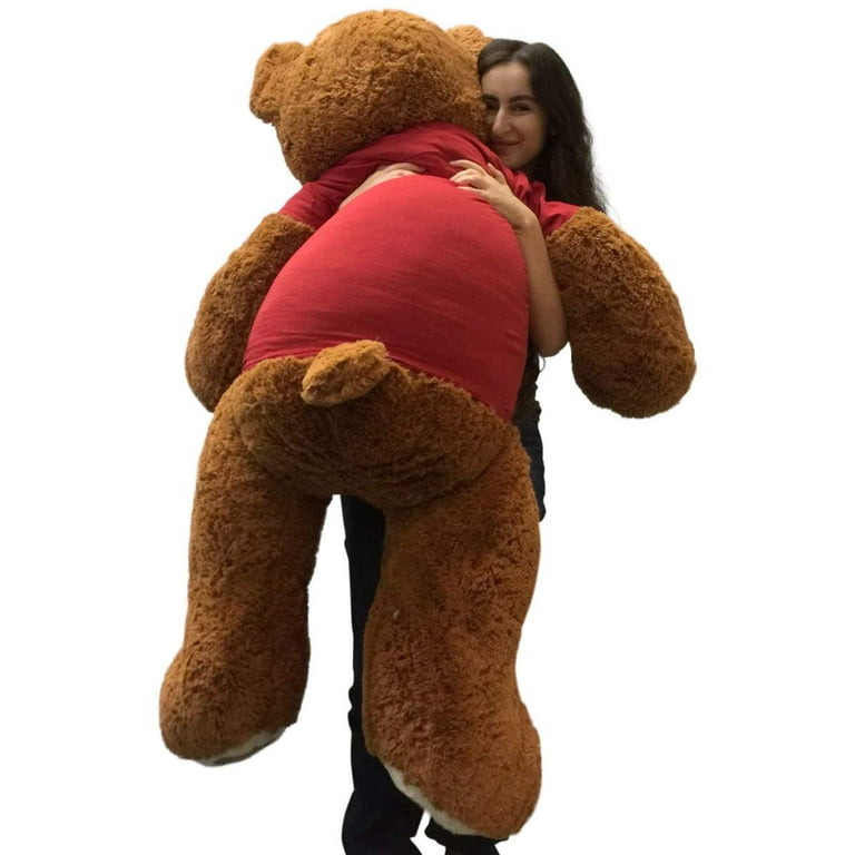 Foot Giant Teddy Bear 60 Inches Soft Cookie Dough Brown Color