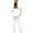 White, variant on Women's Hooded Sweatshirt Set Casual Pullover With Drawstring And Denim Pant Suits for Women Overalls Women Snowboarding Womens Tuxedo Outfit Womens Pant Suit for Work Wedding Jumpsuits Women Bride