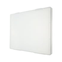 OULII Clear PP Plastic Storage Box for A4 Papers and Office Supplies