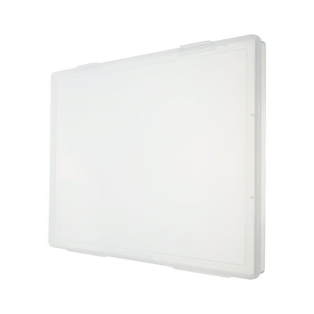 OULII Clear PP Plastic Storage Box for A4 Papers and Office Supplies