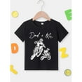 thumbnail image 2 of T-Shirt d'Été Décontracté à Manches Courtes pour Garçon - Imprimé Moto Papa+Moi Cool Confortable Col Rond Cadeau, 2 of 7