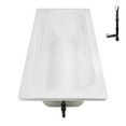 thumbnail image 6 of Streamline N-4300-742-WH 66 in. x 34 in. Acrylic Soaking Drop-In Bathtub in Glossy White, With External Drain in Glossy White, 6 of 12