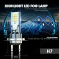thumbnail image 2 of Pair H7 LED Foglight Bulbs Conversion Kit Super White H7 High/Low Beam 6000K 100W, 2 of 8